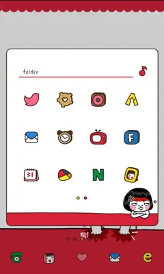 angry girl dodol theme android App screenshot 1